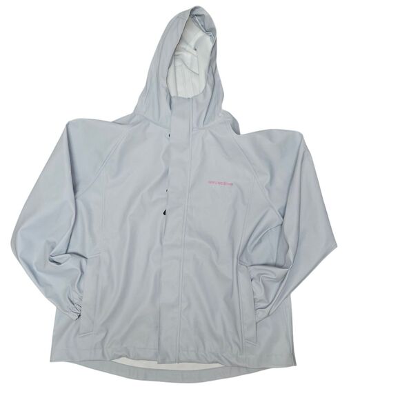Grundens Neptune Jacket Women's Size XL Sky Gray Hooded Commercial Fishing - Picture 1 of 11